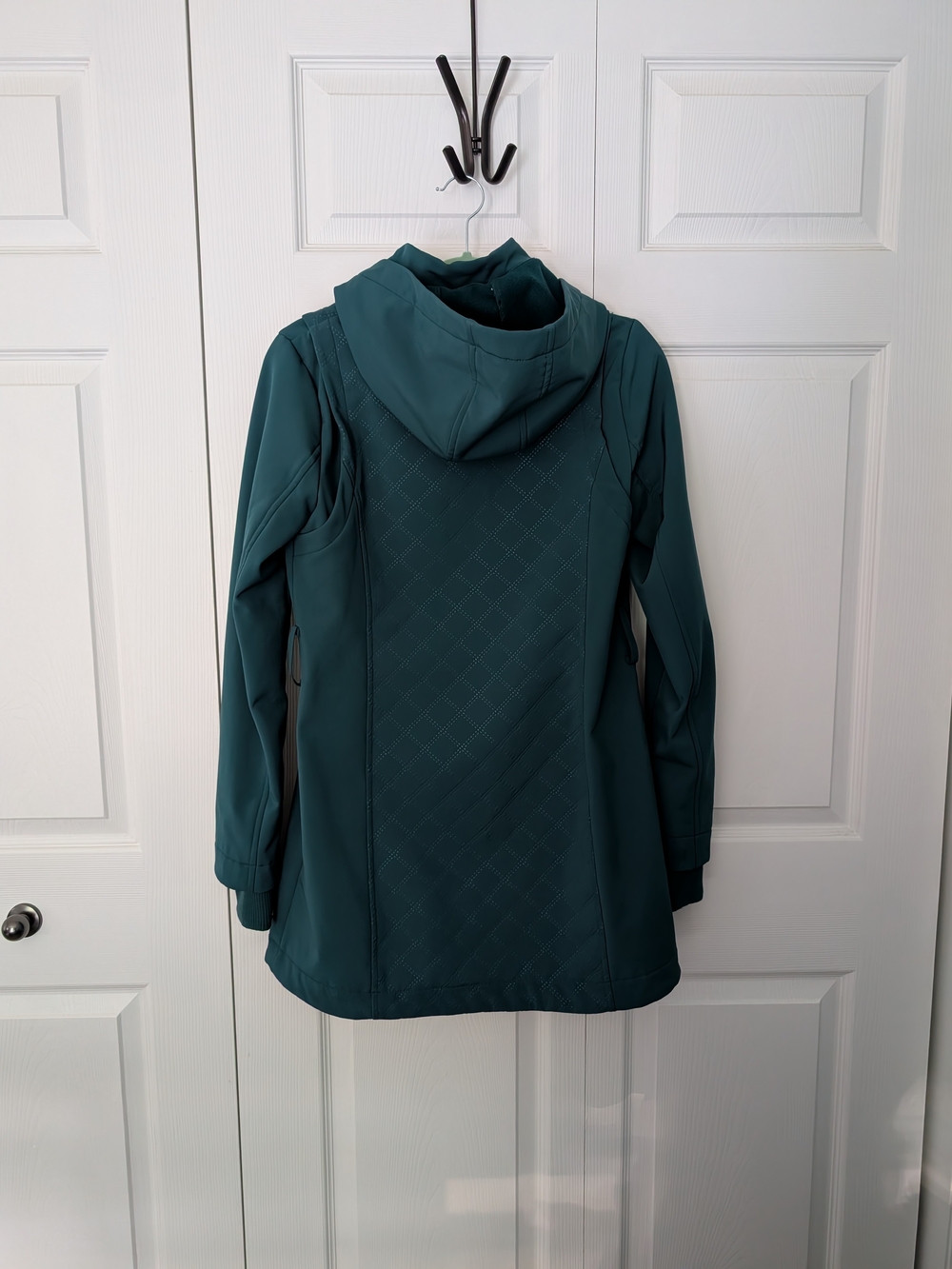Ricki's Emerald Quilted Belted Trench Coat - Picture 3 of 7